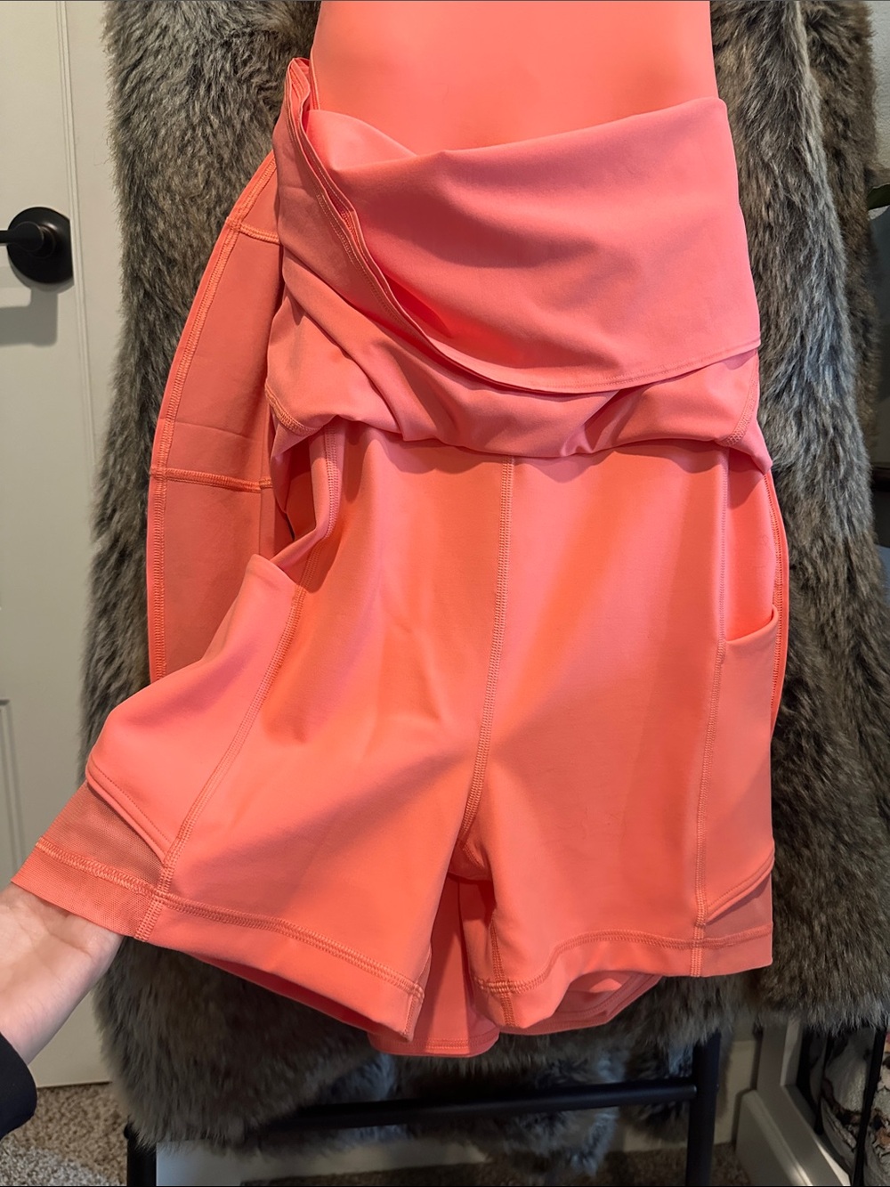 lululemon athletica Coral-Pink Sleeveless Fit-and-Flare Dress - Picture 5 of 9